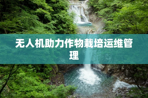 无人机助力作物栽培运维管理
