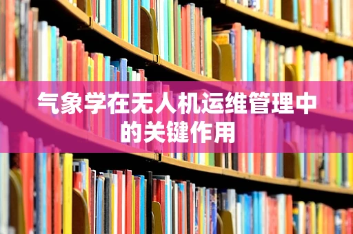 气象学在无人机运维管理中的关键作用