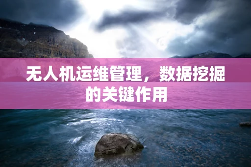 无人机运维管理，数据挖掘的关键作用