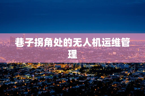 巷子拐角处的无人机运维管理