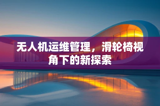 无人机运维管理，滑轮椅视角下的新探索