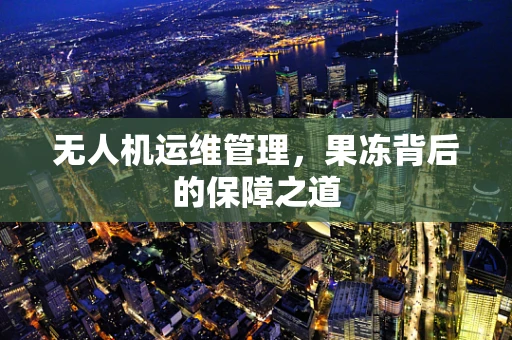 无人机运维管理，果冻背后的保障之道