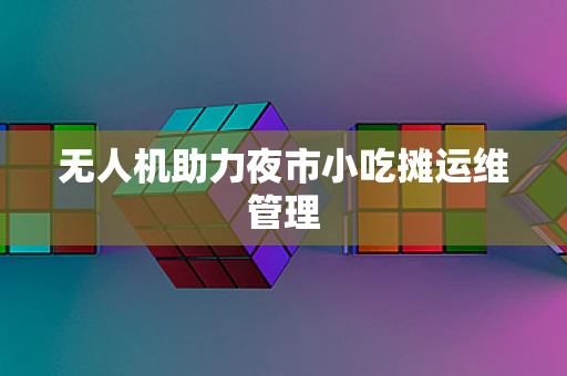 无人机助力夜市小吃摊运维管理