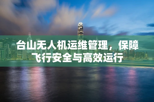 台山无人机运维管理，保障飞行安全与高效运行