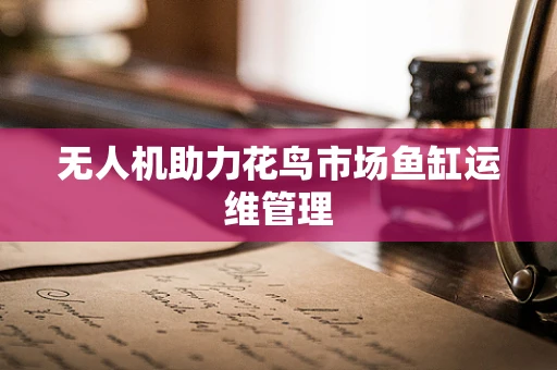 无人机助力花鸟市场鱼缸运维管理