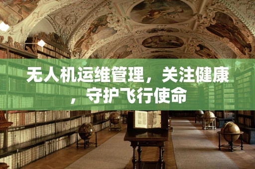 无人机运维管理，关注健康，守护飞行使命
