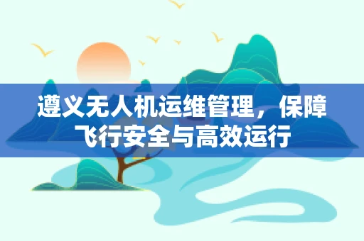 遵义无人机运维管理，保障飞行安全与高效运行