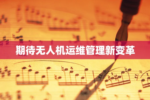 期待无人机运维管理新变革