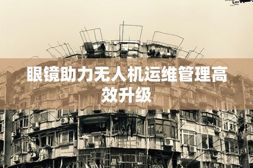 眼镜助力无人机运维管理高效升级