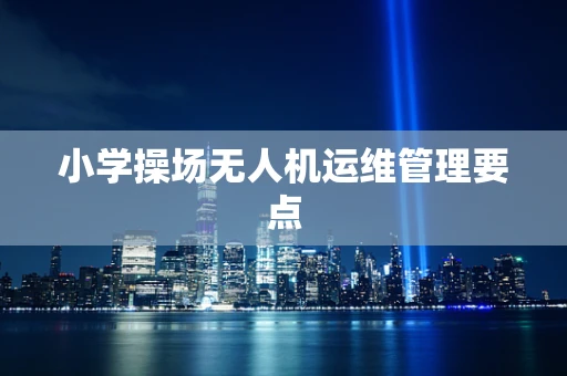 小学操场无人机运维管理要点