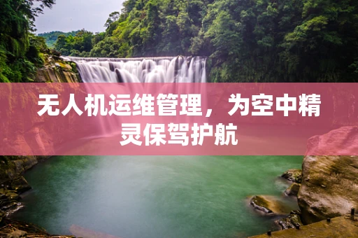 无人机运维管理，为空中精灵保驾护航