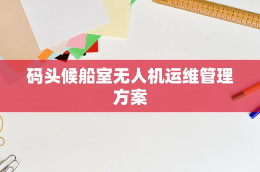 码头候船室无人机运维管理方案