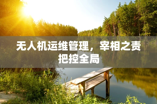 无人机运维管理，宰相之责把控全局