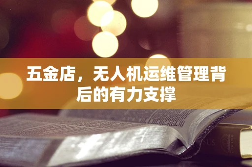 五金店，无人机运维管理背后的有力支撑
