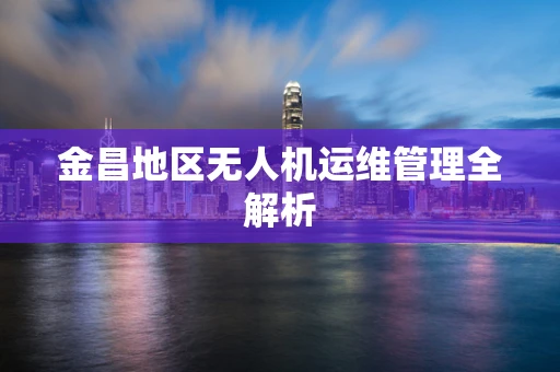金昌地区无人机运维管理全解析