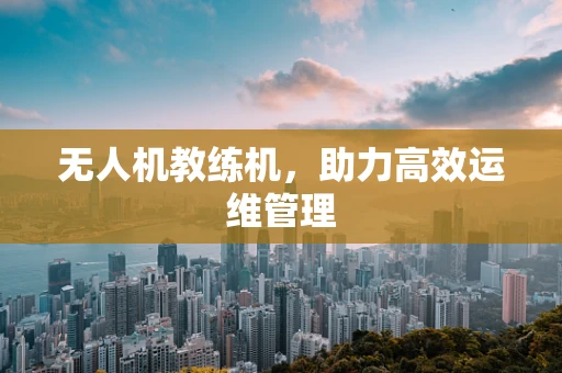 无人机教练机，助力高效运维管理