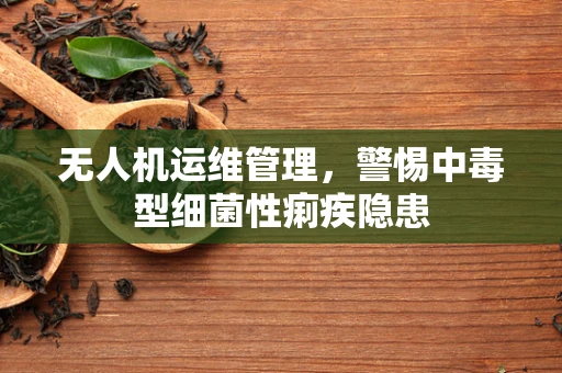 无人机运维管理，警惕中毒型细菌性痢疾隐患