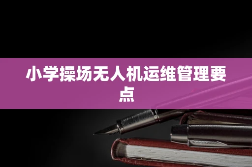 小学操场无人机运维管理要点