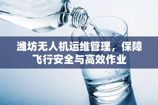 潍坊无人机运维管理，保障飞行安全与高效作业