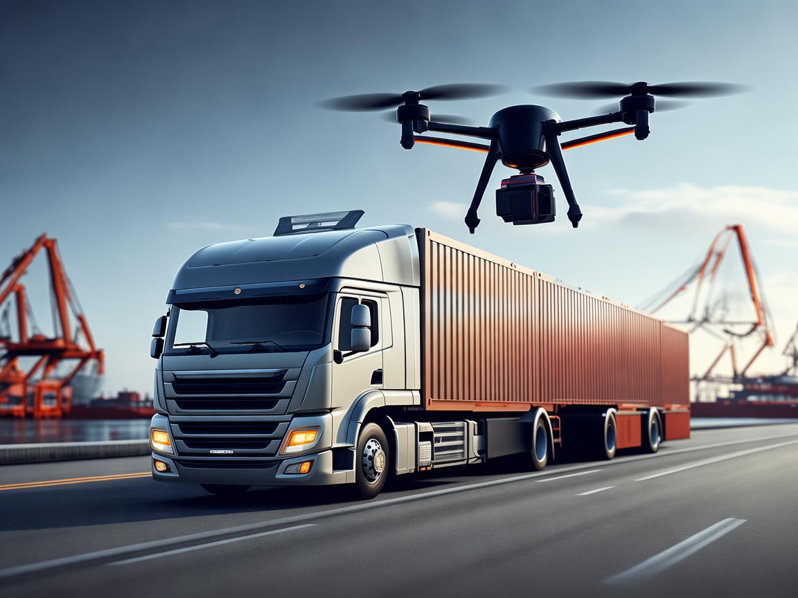 无人机助力集装箱半挂车运维管理