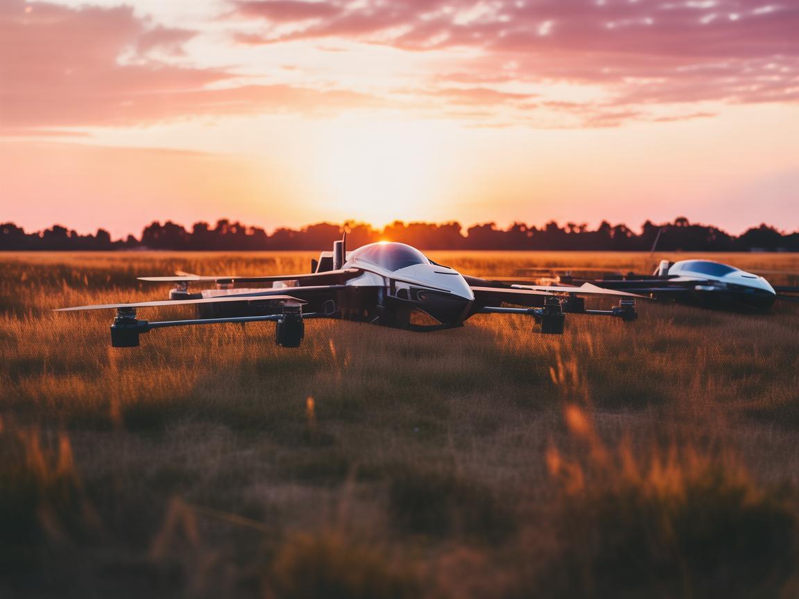 晨光初照下的无人机运维管理