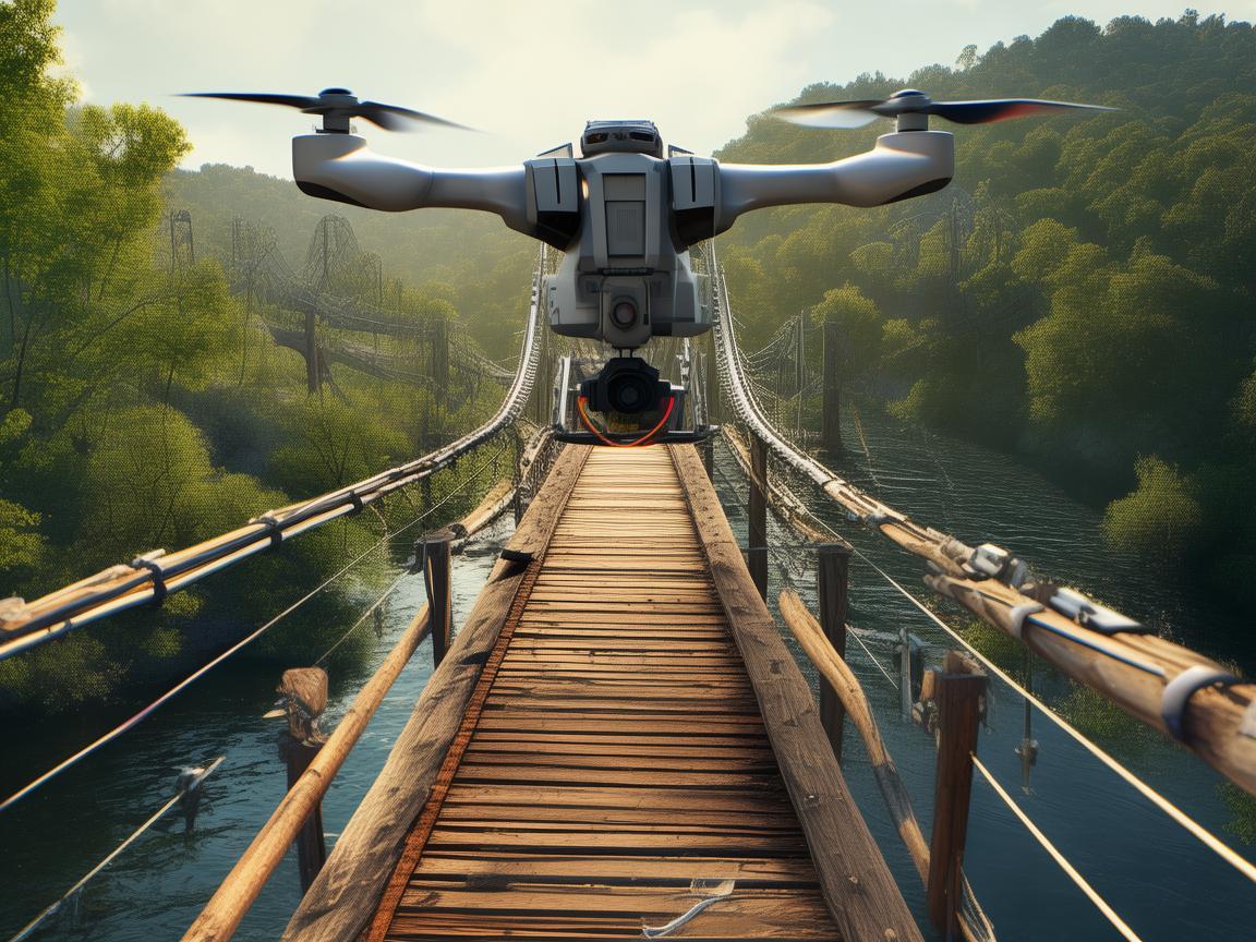 无人机助力吊桥运维管理新突破