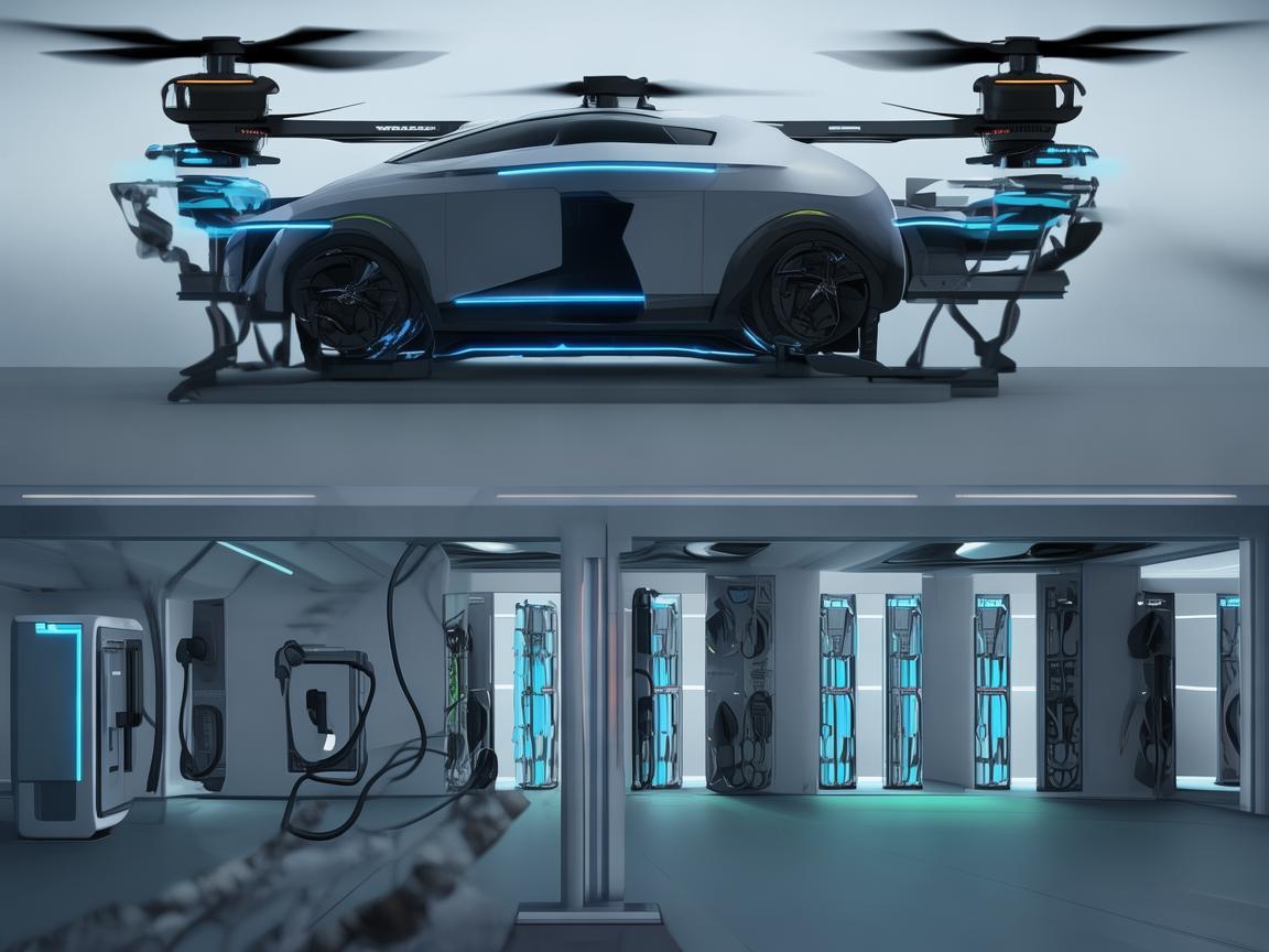 无人机助力电动汽车充电站运维管理